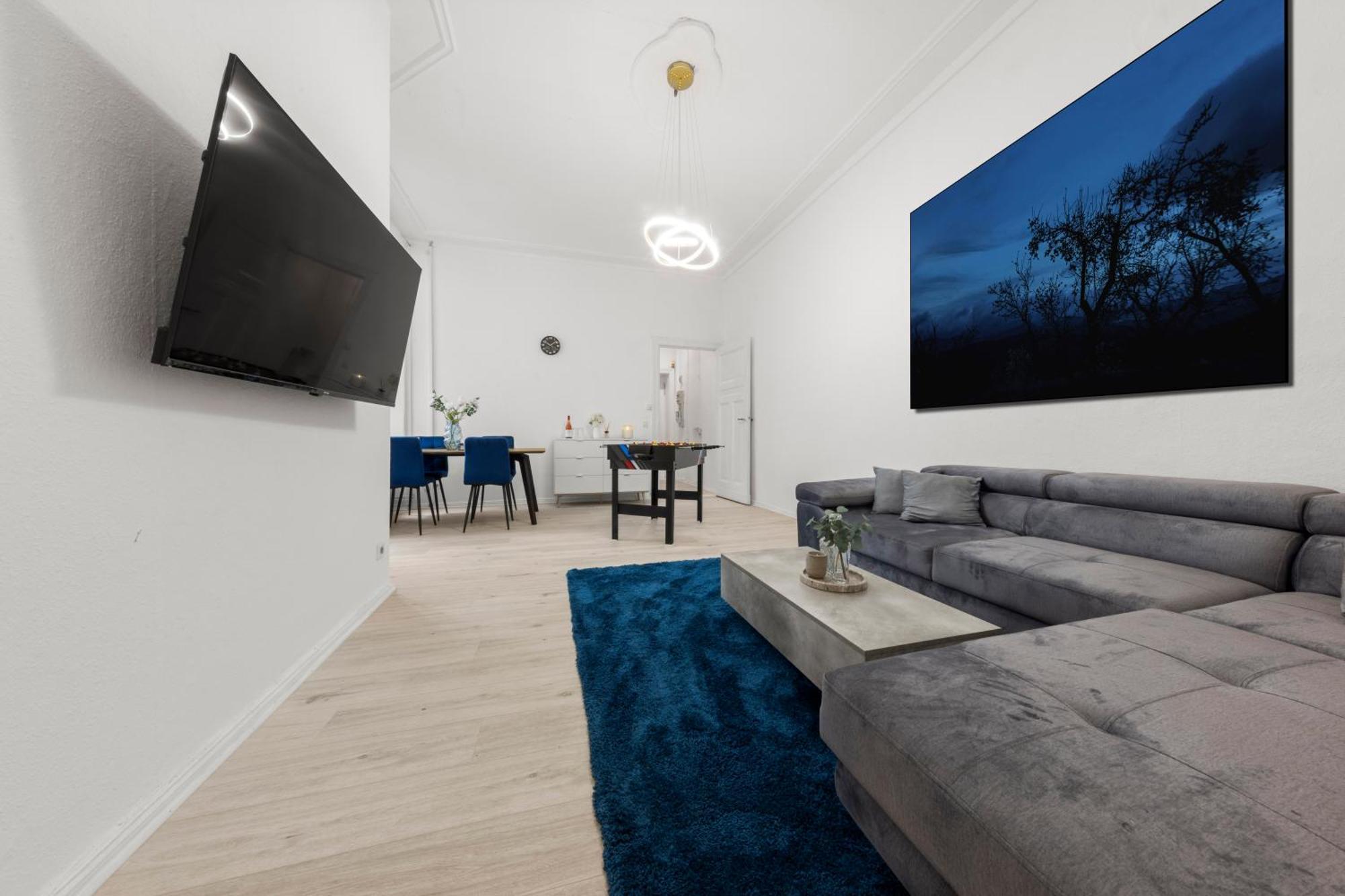 62Qm2, Massageseat, Billard-Table, King-Sized Bed Apartamento Berlim Exterior foto