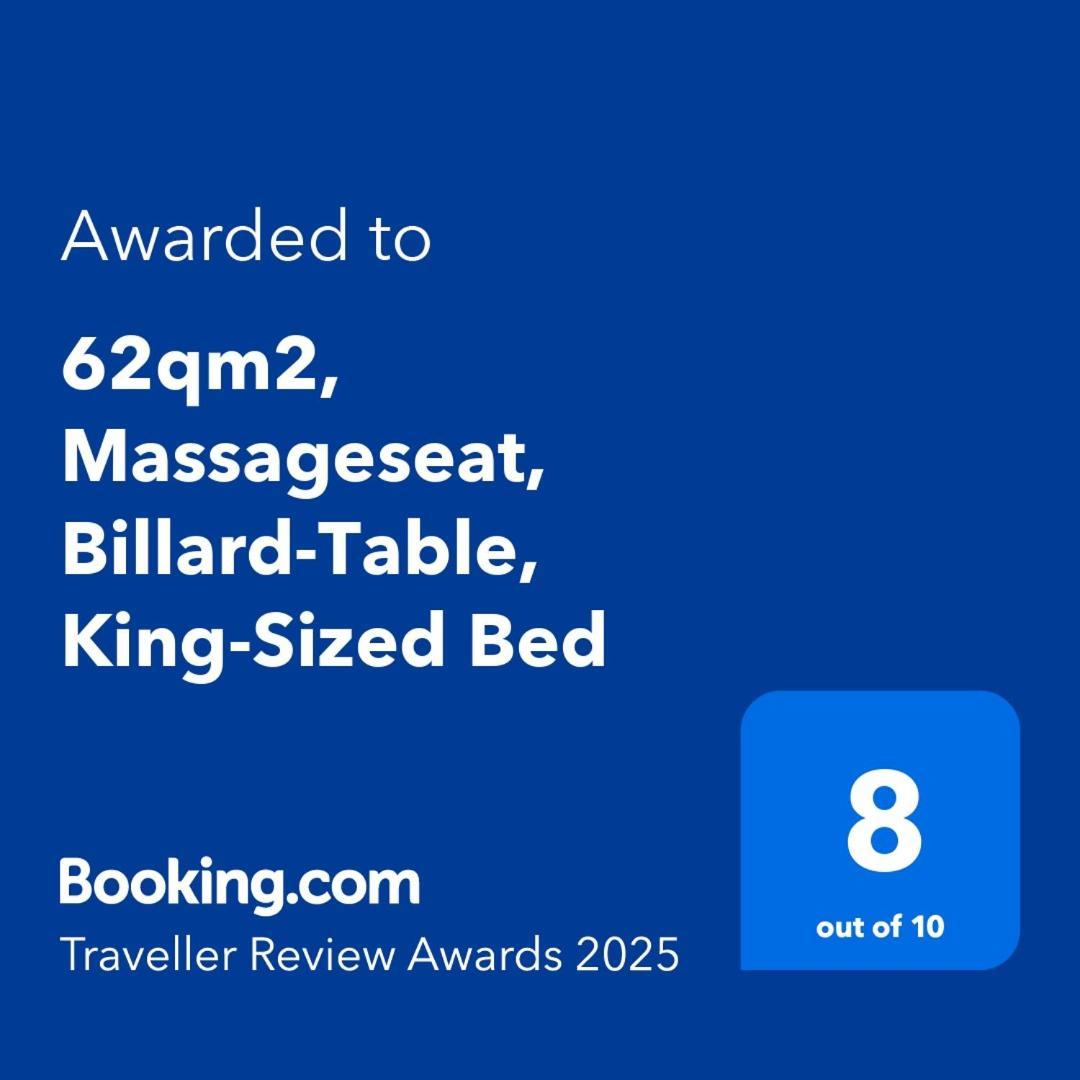62Qm2, Massageseat, Billard-Table, King-Sized Bed Apartamento Berlim Exterior foto